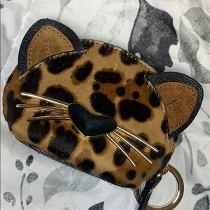 Kate spade leopard coin purse